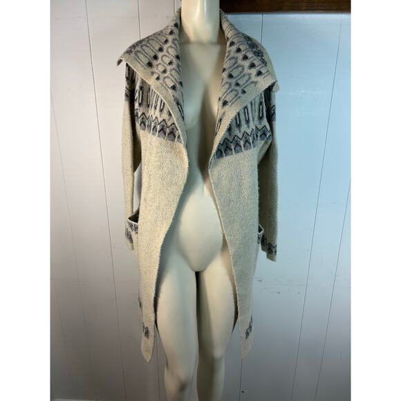 Max Studio Womens Max Studio Women's Fairisle Long Sweater Cardigan NWT Size XS - Picture 5 of 7